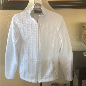 Zip up sweater lined jacket